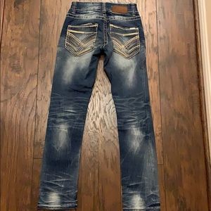 Men’s Buckle Black Jeans